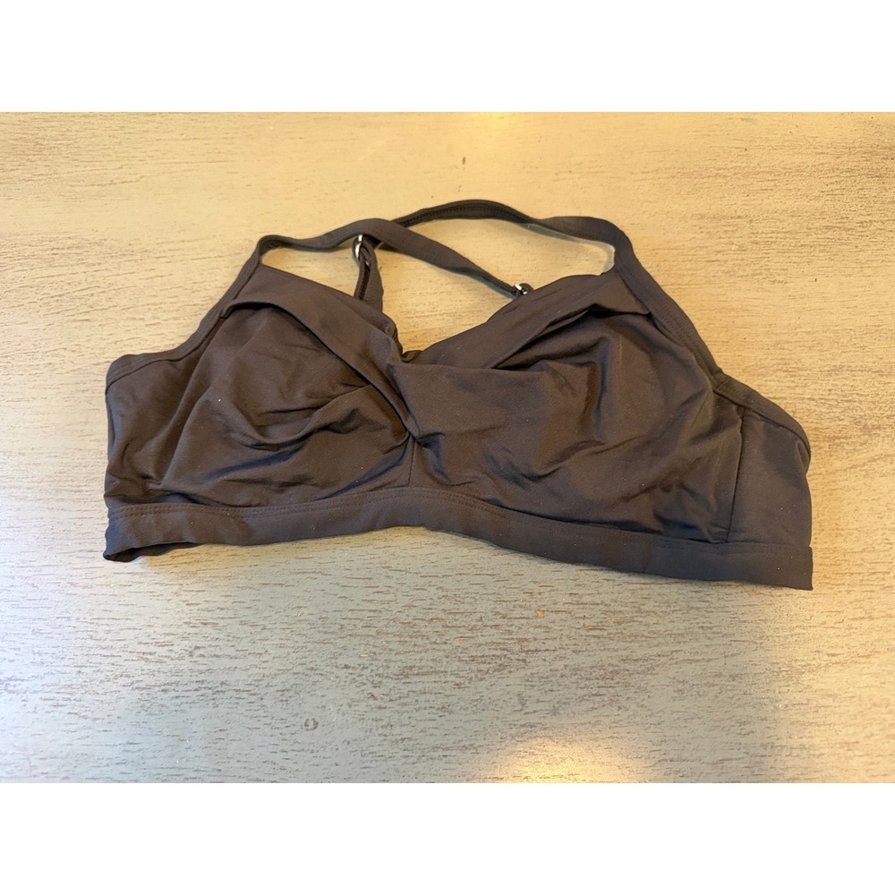 Apt. 9 Black Twist Front Underwire Bikini Top Size M Adjustable Straps Swim